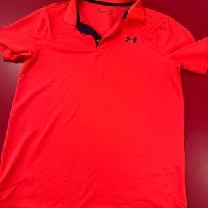 Under Armour youth XL orangey-red bright  Polo Shirt